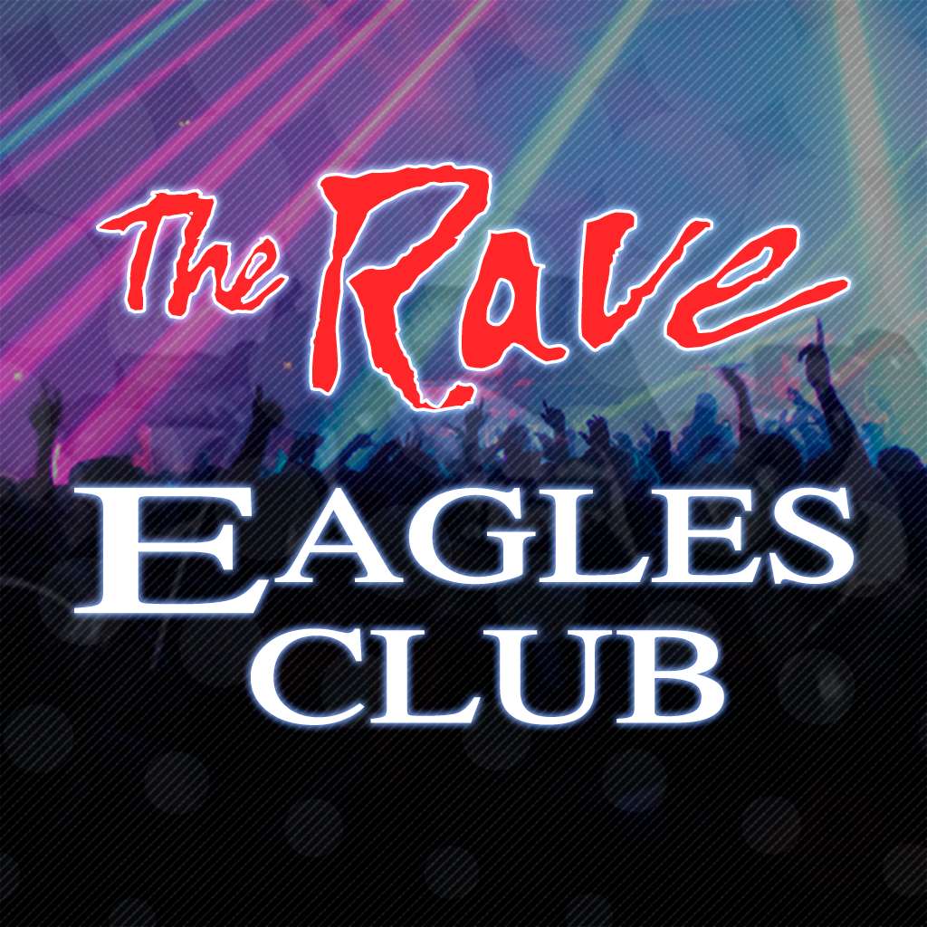The rave eagles club logo